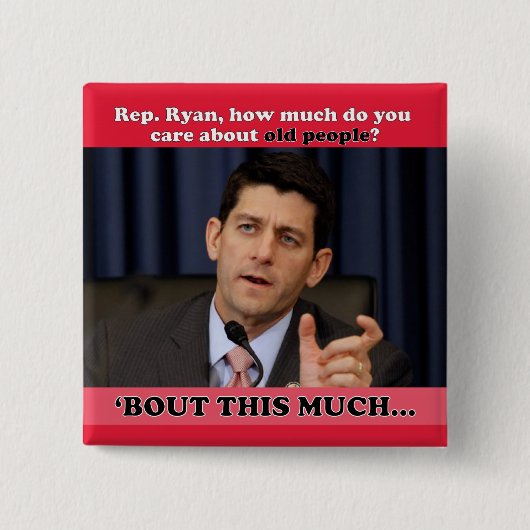 Badge Carré 5 Cm À Quel Point Vous Pensez Aux Personnes Âgées ? (Devant)