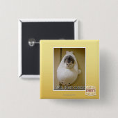 Badge Carré 5 Cm À toute vitesse en avant (Devant & derrière)