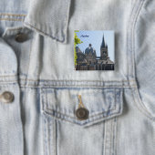 Badge Carré 5 Cm Aachen (En situation)