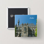 Badge Carré 5 Cm Aachen Pin (Devant & derrière)