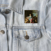 Badge Carré 5 Cm Abondance, 1719 (En situation)