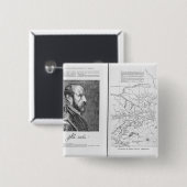 Badge Carré 5 Cm Abraham Ortel Oretelius (Devant & derrière)