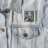 Badge Carré 5 Cm Abraham Ortelius (En situation)