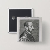 Badge Carré 5 Cm Abraham Ortelius (Devant & derrière)