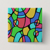 Badge Carré 5 Cm Abstrait 02 (Devant)