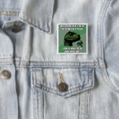 Badge Carré 5 Cm Absurdité de Philosoraptor (En situation)