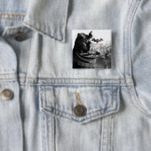 Badge Carré 5 Cm AC Poster - Batman Gargoyle Ledge (En situation)