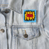 Badge Carré 5 Cm Accident (En situation)