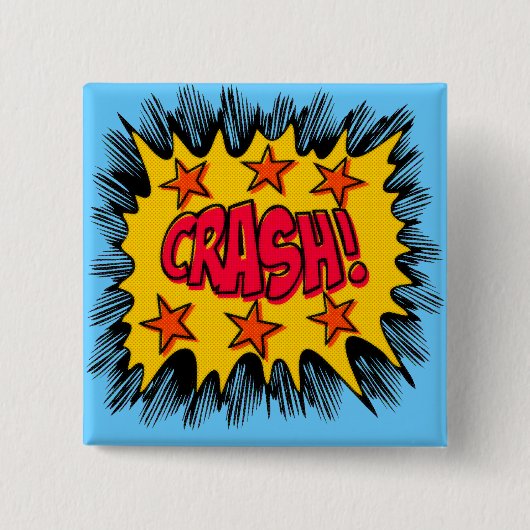 Badge Carré 5 Cm Accident (Devant)