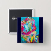 BADGE CARRÉ 5 CM ACCORDION PLAYER DANS LA NUIT (Devant & derrière)