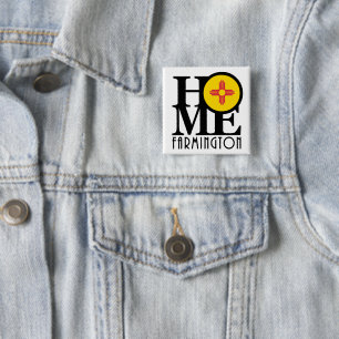 Badge Carré 5 Cm ACCUEIL Farmington