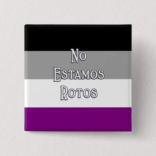 Badge Carré 5 Cm Ace No Estamos... (Devant)