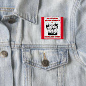 Badge Carré 5 Cm Acier de Stanless (En situation)