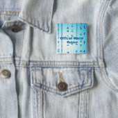 Badge Carré 5 Cm Acquéreur officiel de l'eau (En situation)