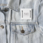 Badge Carré 5 Cm Acropole d'Athènes Latitude Longitude (En situation)