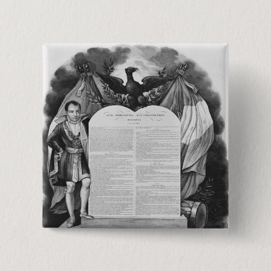 Badge Carré 5 Cm Acte supplémentaire du 22 avril 1815 (Devant)