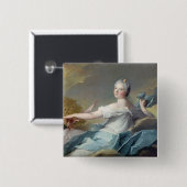 Badge Carré 5 Cm Adelaïde De France, comme élément d'air (Devant & derrière)