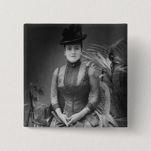 Badge Carré 5 Cm Adelina Patti, 1880 (Devant)