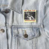 Badge Carré 5 Cm Adopter, Secourir, Promouvoir (En situation)