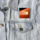 Badge Carré 5 Cm Aérocoque Avec Perpersévérance Rover Descente Vers (En situation)