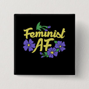 Badge Carré 5 Cm AF féministe