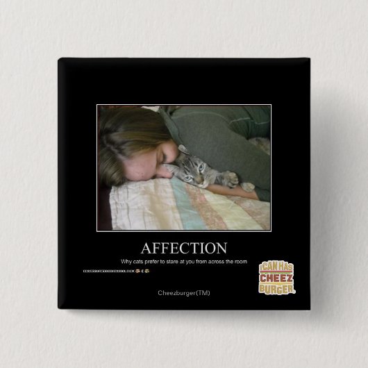 Badge Carré 5 Cm Affection (Devant)