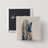 Badge Carré 5 Cm Afficheur (Devant & derrière)