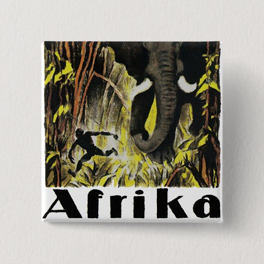 Badge Carré 5 Cm Afrika (Devant)
