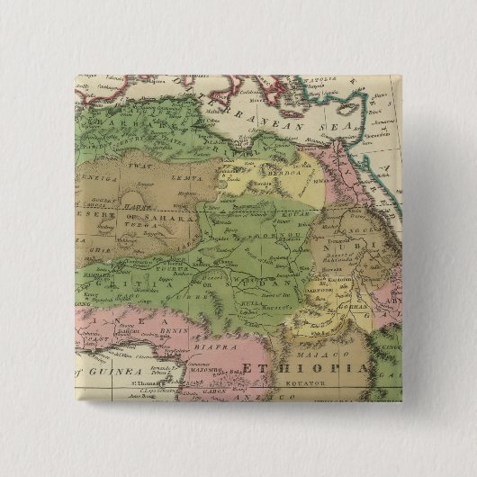 Badge Carré 5 Cm Afrique 2 (Devant)