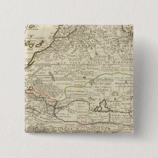 Badge Carré 5 Cm Afrique 32 (Devant)