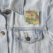 Badge Carré 5 Cm Afrique 38 (En situation)