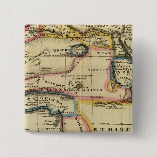 Badge Carré 5 Cm Afrique 7 (Devant)