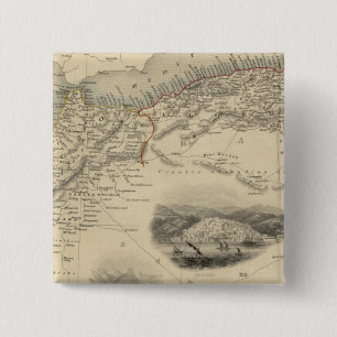 Badge Carré 5 Cm Afrique du Nord