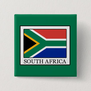 Badge Carré 5 Cm Afrique du Sud