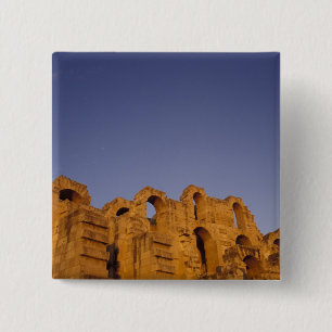 Badge Carré 5 Cm Afrique, Tunisie,  El Jem. Ruines d'un Romain