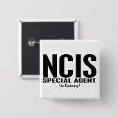 Badge Carré 5 Cm Agent spécial de NCIS dans la formation 1 (Devant & derrière)