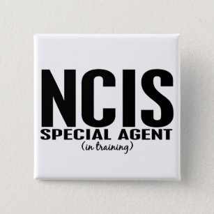 Badge Carré 5 Cm Agent spécial de NCIS dans la formation 1