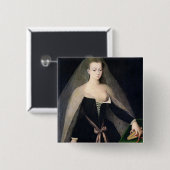 Badge Carré 5 Cm Agnès Sorel (Devant & derrière)