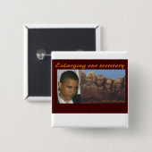 Badge Carré 5 Cm Agrandissement du territoire - Customisé (Devant & derrière)