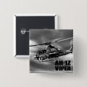 BADGE CARRÉ 5 CM AH-1Z (Devant & derrière)