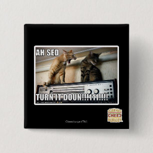 Badge Carré 5 Cm Ah tour de Sed il vers le bas ! !