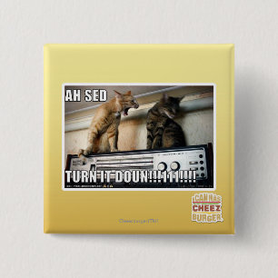 Badge Carré 5 Cm Ah tour de Sed il vers le bas ! !