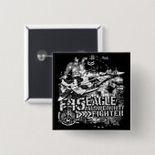 Badge Carré 5 Cm Aigle F-15 (Devant & derrière)
