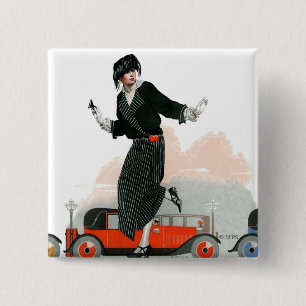 Badge Carré 5 Cm Aileron et roadster