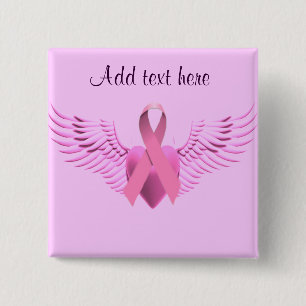 Badge Carré 5 Cm , Ailes de l'espoir_