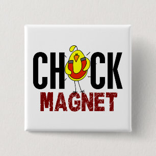 Badge Carré 5 Cm Aimant de poussin