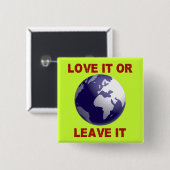 Badge Carré 5 Cm Aimez-le ou laissez-le (Devant & derrière)