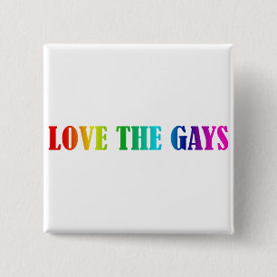 BADGE CARRÉ 5 CM AIMEZ LES HOMOSEXUELS