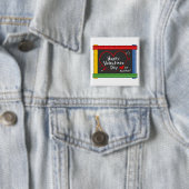 Badge Carré 5 Cm Aimez Mon Professeur ! HEUREUSE SAINTE-VALENTIN ! (En situation)