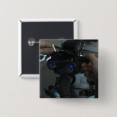 Badge Carré 5 Cm Airman ajuste la durée de l'oeil (Devant & derrière)